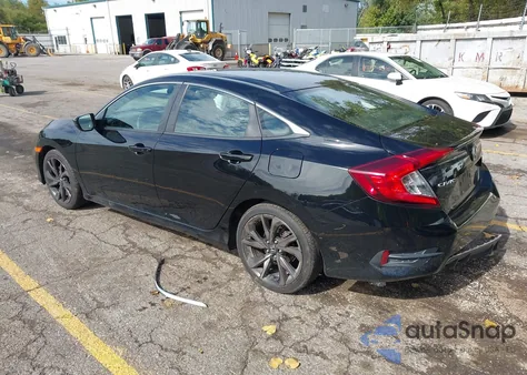 2019 Honda Civic Sport z USA, uszkodzony, nr VIN 2HGFC2F81KH536126